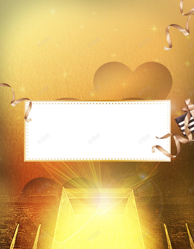 金色大气高端背景jpg设计背景_新图网 https://ixintu.com 奢侈 渐变 背景 金色 高端 科幻 心形 大门 色块 礼盒