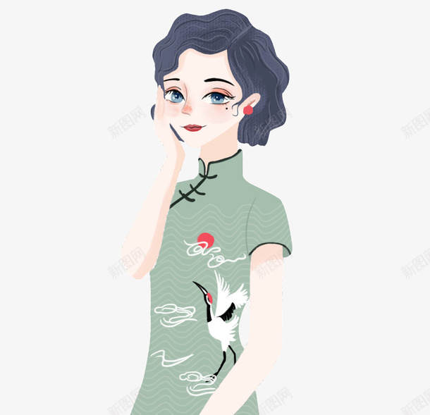 民国服装人物手绘旗袍女子png免抠素材_新图网 https://ixintu.com 动漫旗袍女 国风 手绘 手绘国风旗袍女子 旗袍logo 旗袍展示 样式旗袍 民国服装人物 潮牌服装