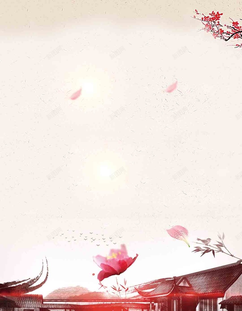 黄色唯美中国风乌镇PSD分层H5背景素材psd设计背景_新图网 https://ixintu.com 黄色 唯美 中国风 背景素材 古建筑 乌镇 PSD分层 H5 梅花 水墨 锦鲤 花