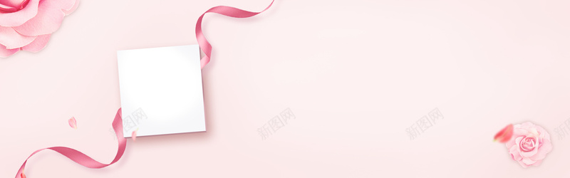 情人节浪漫粉色电商海报背景背景