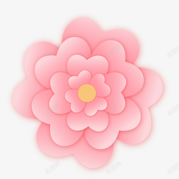 矢量装饰微立体粉色花卉元素ai免抠素材_新图网 https://ixintu.com 矢量图 装饰图案 粉色花卉 花朵 鲜花 微立体鲜花