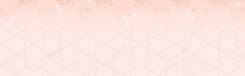 粉色花瓣方框图背景