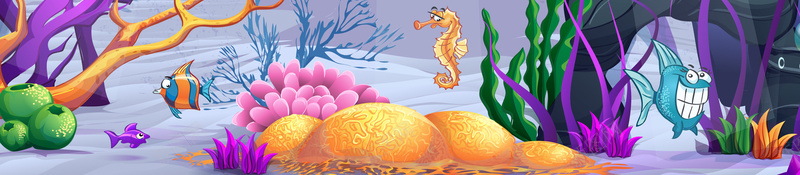 海底世界海报背景psd设计背景_新图网 https://ixintu.com 休闲娱乐 卡通海报 娱乐海报 海底世界 海洋生物 手绘海报 清新海报 海报背景