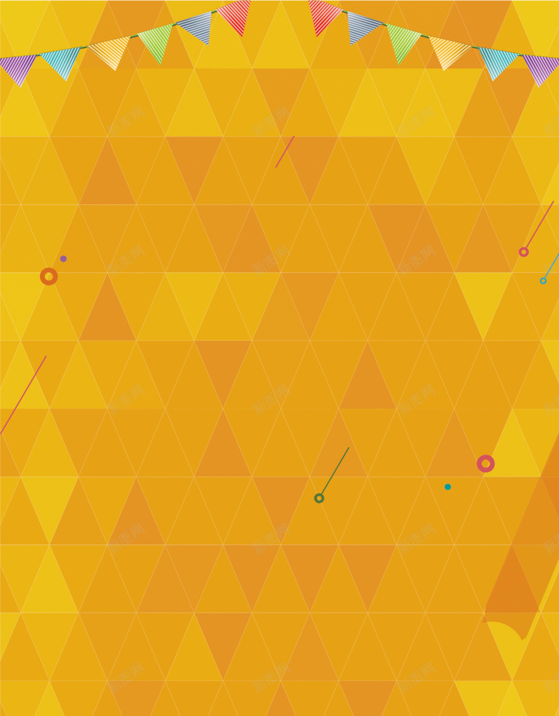 简约几何黄色海报jpg设计背景_新图网 https://ixintu.com 简约 几何 黄色 文艺 小清新 彩旗橙色