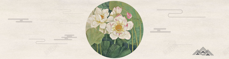 中国风夏日广告图jpg设计背景_新图网 https://ixintu.com 海报 古风 节气 荷花 传统 矢量图 AI格式 含JPG预览图 夏日大促 夏天 暑假 暑气