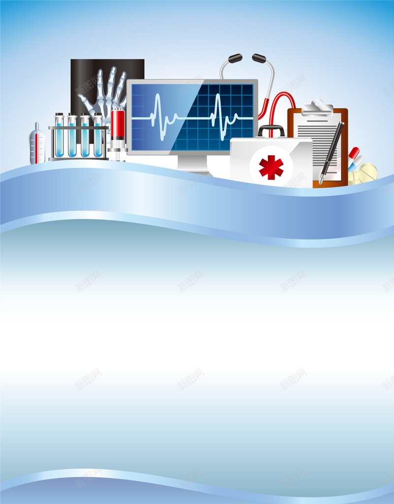 医疗设备元素化背景jpg设计背景_新图网 https://ixintu.com 医疗背景 健康背景 扁平 渐变 几何 设备元素