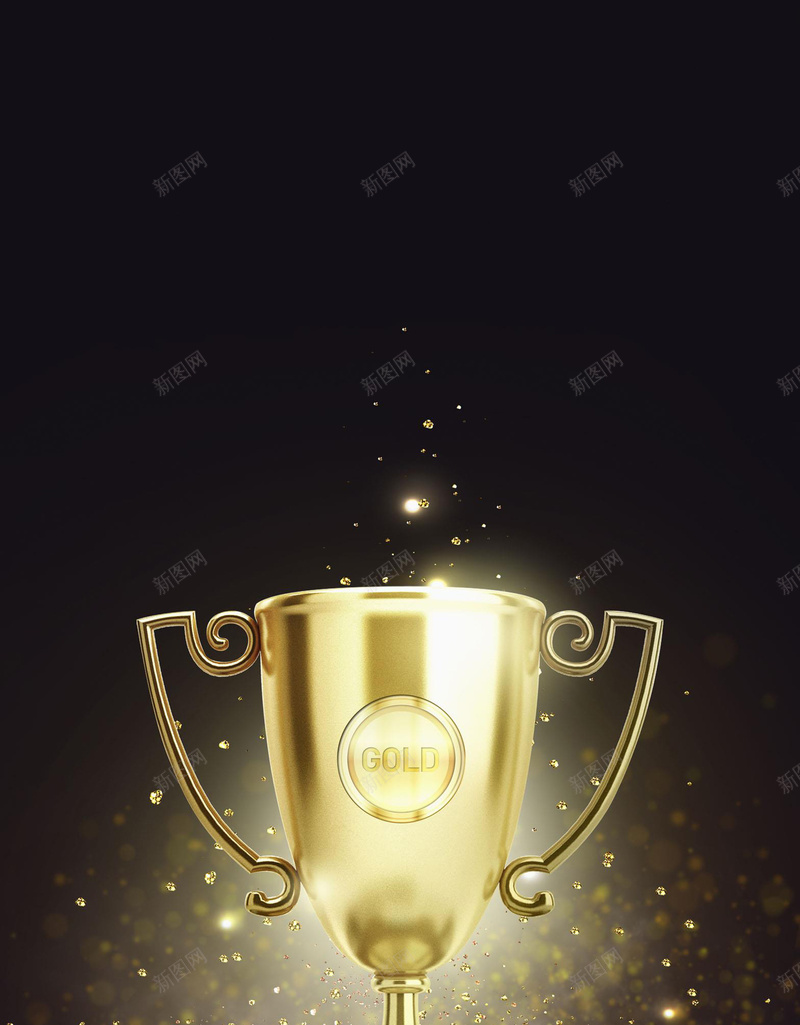 大气金色灯光奖杯平面广告jpg设计背景_新图网 https://ixintu.com 大气背景 平面广告 金色背景 奖杯 灯光 荣耀 商业 招商