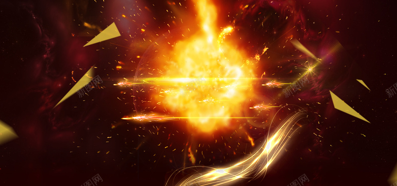 淘宝激情暖色banner背景psd设计背景_新图网 https://ixintu.com 阳光 灯光 光效 光晕 星光 光线 光圈 光芒 激光 光斑 黄色 光速