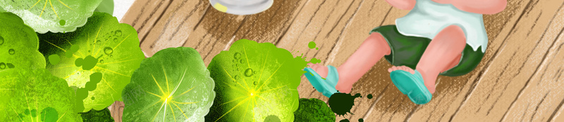 夏季小暑节气海报psd设计背景_新图网 https://ixintu.com 二十四节气 节气海报 儿童 大暑 暑假 吃西瓜 叶子 荷花 风扇 边框