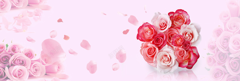 结婚季饰品大促鲜花简约粉色bannerpsd设计背景_新图网 https://ixintu.com 中式婚礼 结婚季 喜庆 婚礼 结婚 婚庆 西式婚礼 婚庆用品 小清新 文艺 简约 梦幻 浪漫 花瓣