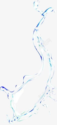 手绘蓝色卡通水珠效果滴落png免抠素材_新图网 https://ixintu.com 蓝色 卡通 水珠 效果