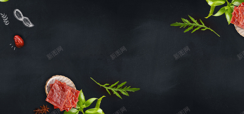 生鲜背景banner装饰jpg设计背景_新图网 https://ixintu.com 手绘 线条 生鲜 蔬菜 背景banner装饰 海报banner