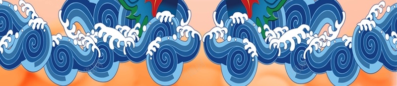 二月二龙抬头节日海报jpg设计背景_新图网 https://ixintu.com 传统节日 中国传统文化 中国风 海浪 狮子头 龙头 梅花 2018 祥云