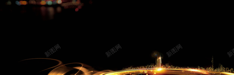 黑色黑金高端地产bannerjpg设计背景_新图网 https://ixintu.com 黑金banner 高端地产 金粉 黑色 黑金 金色渐变 炫光 黑色背景 高端