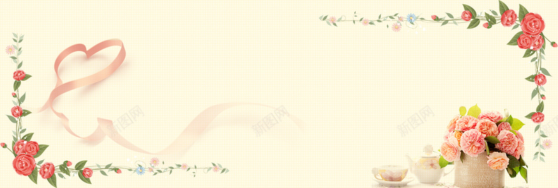 秋季婚博会浪漫玫瑰香槟色bannerpsd高清背景_新图网 https://ixintu.com 中式婚礼 结婚季 喜庆 婚礼 结婚 婚庆 西式婚礼 婚庆用品 小清新 文艺 简约 梦幻 浪漫 花瓣