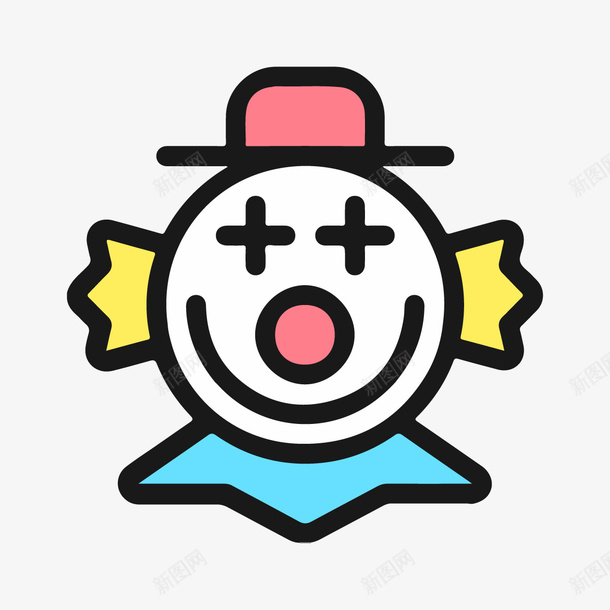 小丑icon图标ai免抠素材_新图网 https://ixintu.com 小丑 图标 卡通形象 icon