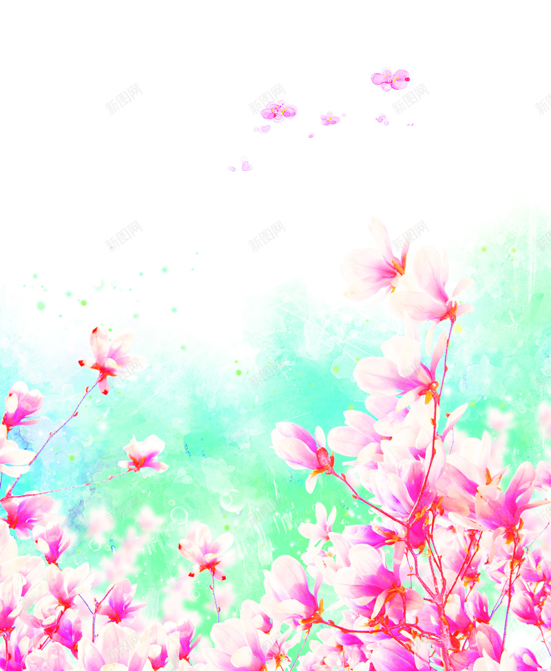小清新浪漫唯美花朵背景psd设计背景_新图网 https://ixintu.com 母亲节温暖 小清新 情人节 花朵 花瓣 白色 浪漫 梦幻