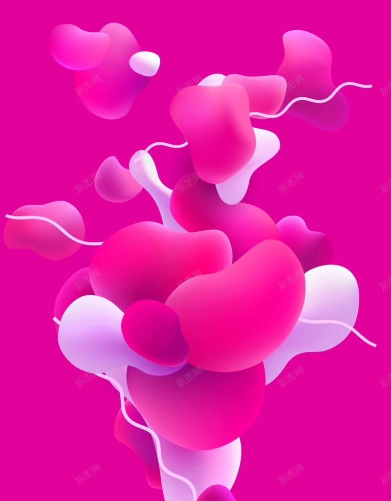 粉色立体质感流体抽象psd设计背景_新图网 https://ixintu.com 动态 抽象 时尚 流体 流体液态背景 流体渐变 渐变底纹 炫彩 简约 粉色
