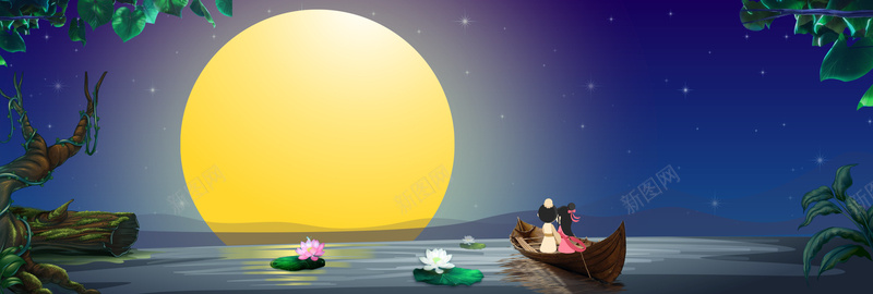 电商淘宝七夕情人节月夜荷塘活动海报psd设计背景_新图网 https://ixintu.com 天猫 电商 淘宝 七夕 七夕节 情人节 七夕节素材 浪漫七夕节 七夕节活动 促销活动 海报 ba