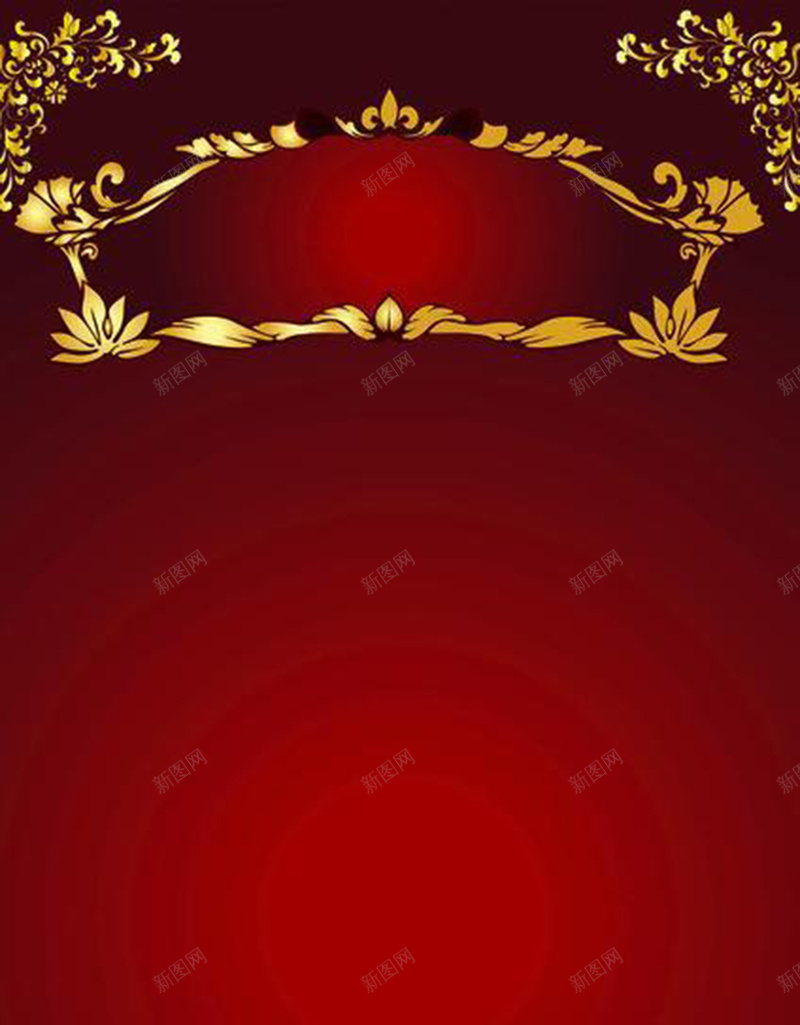 红色金色标题框背景图jpg设计背景_新图网 https://ixintu.com 红色 金色 标题框 渐变 质感 纹理