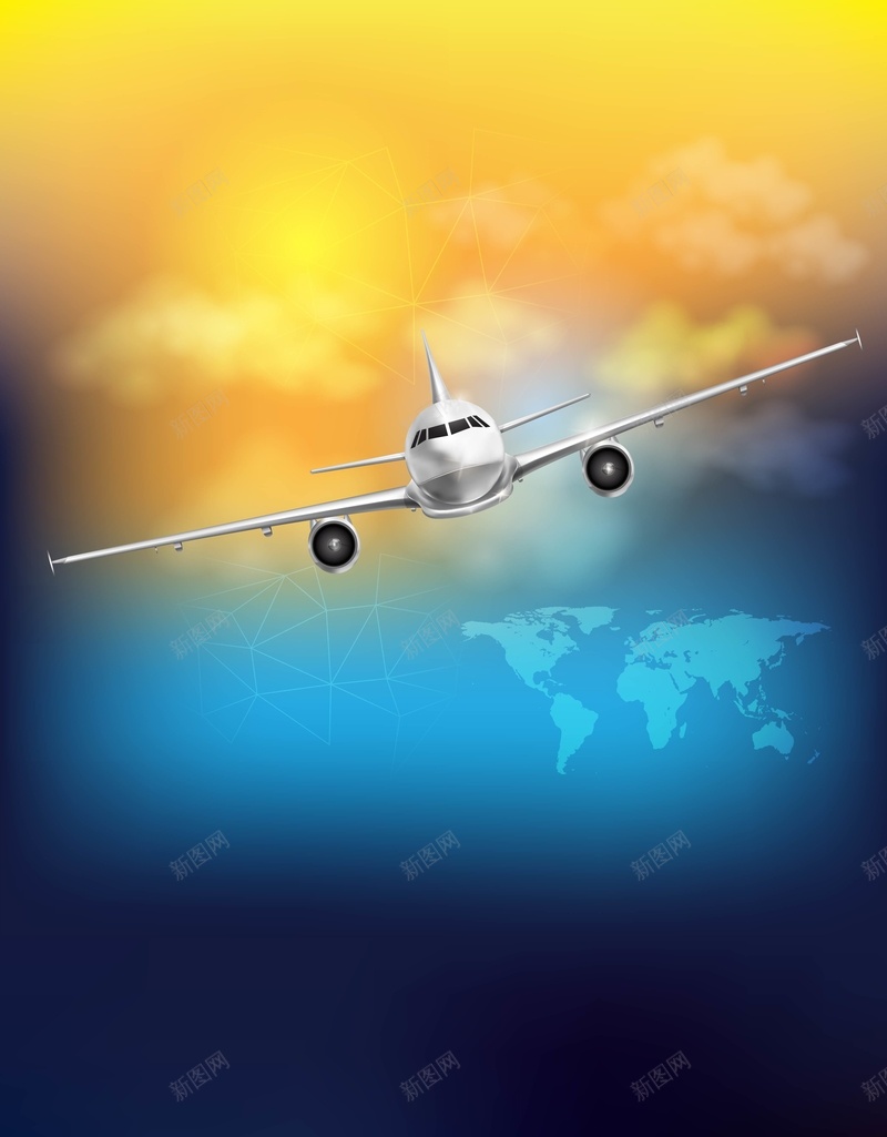 矢量炫光航空飞机旅行旅游背景jpg设计背景_新图网 https://ixintu.com 矢量 炫光 蓝色 黄色 航空 飞机 旅行 旅游 环游世界 背景