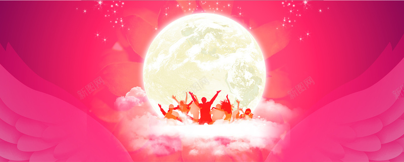 中秋促销海报psd设计背景_新图网 https://ixintu.com 中秋 促销 天猫 淘宝 海报banner 激情 狂欢