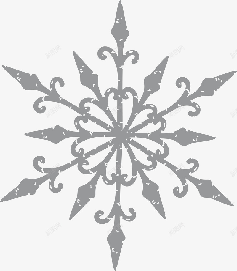 雪花冬季手绘纹理国风花纹png免抠素材_新图网 https://ixintu.com 雪花 之吻 冬季 手绘 纹理 国风 花纹