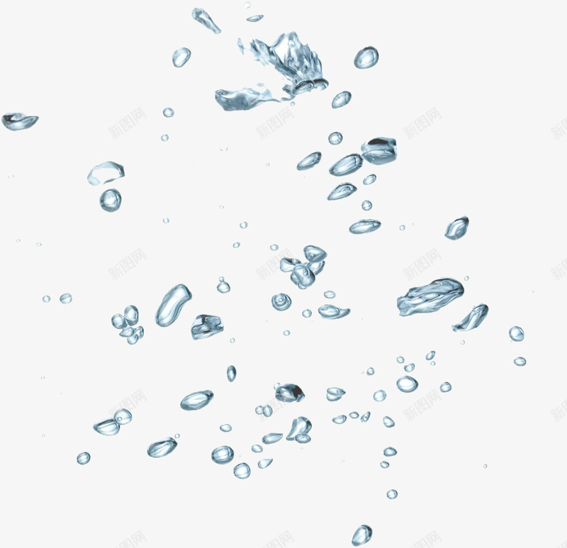 水花水png免抠素材_新图网 https://ixintu.com 水花