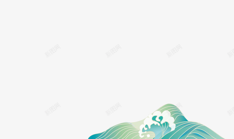 插画海浪洛神赋png免抠素材_新图网 https://ixintu.com 插画 海浪 洛神