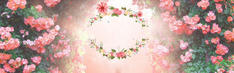 绚丽花朵海报背景图psd设计背景_新图网 https://ixintu.com anner 玫瑰花 促销 天猫 花环 banner 新装上市 PSD 平面 光 春季 女装
