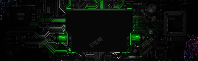 简约科技电路bannerjpg设计背景_新图网 https://ixintu.com 简约 科技 电路banner 商务 黑色 大气 电子 智能 黑色科技