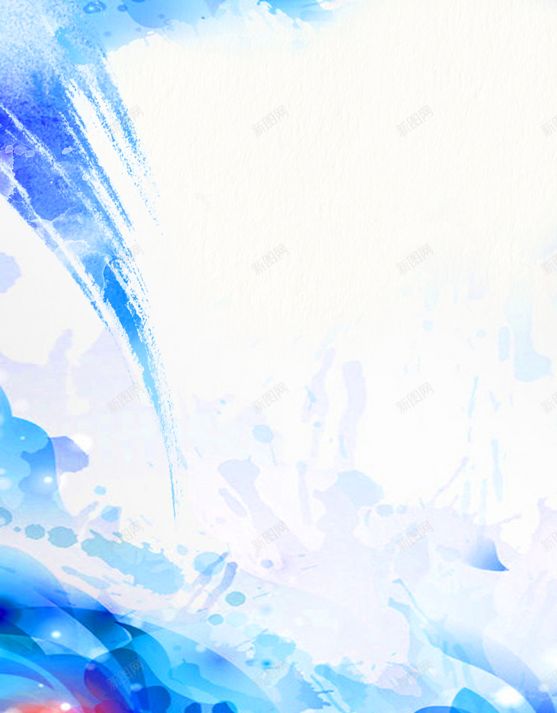 水彩笔刷海报素材psd设计背景_新图网 https://ixintu.com 小清新 水彩画 笔刷 笔触 蓝色 水彩笔刷素材 简约 文艺
