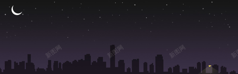 简约城市黑夜背景bannerjpg设计背景_新图网 https://ixintu.com 城市夜色 卡通 城市 月亮 简约 城市背景 全屏背景 banner