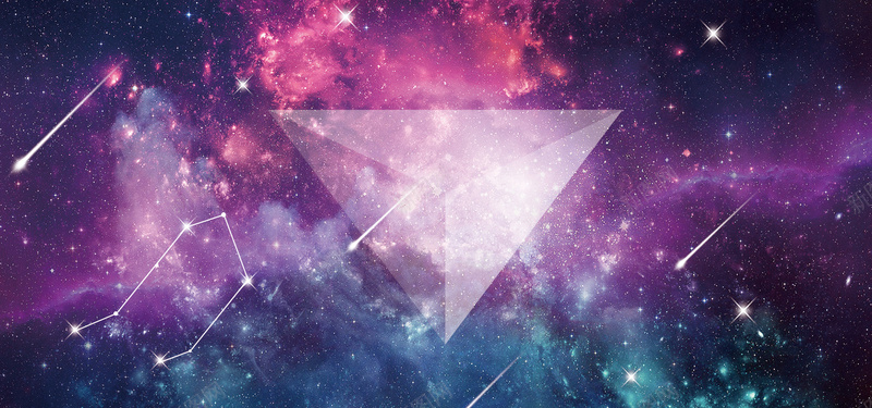 科技感星空背景bannerjpg设计背景_新图网 https://ixintu.com 几何图形 科技感 星空 流星 线条 闪烁 紫色星空 科技感素材 全屏背景 banner