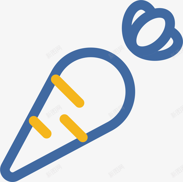 线性萝卜矢量图标png免抠素材_新图网 https://ixintu.com 矢量图案 扁平化 简约装饰 小萝卜 线性装饰 胡萝卜