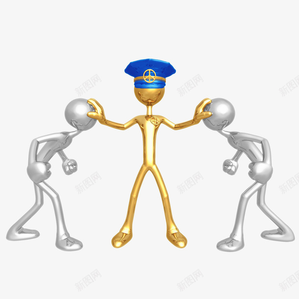 三个卡通人物png免抠素材_新图网 https://ixintu.com 人物 商务 劝架 矢量 矢量图 装饰 PNG图形 PNG装饰