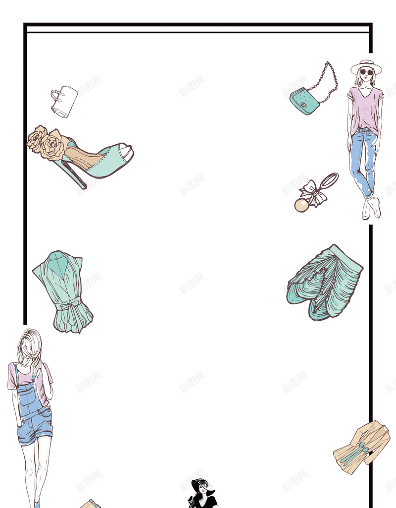 简约卡通电商促销海报背景素材psd设计背景_新图网 https://ixintu.com 服饰 天猫 波普艺术 打折 折扣 淘宝 限时优惠 秒杀 潮牌 品牌节 狂欢节 会员日 每周特价