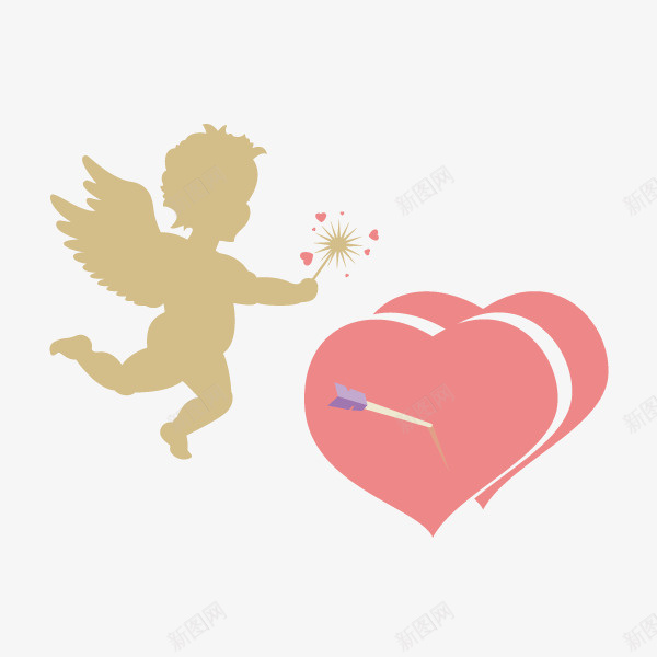 情人节爱之神ai免抠素材_新图网 https://ixintu.com 情人节 丘比特 爱心 弓箭