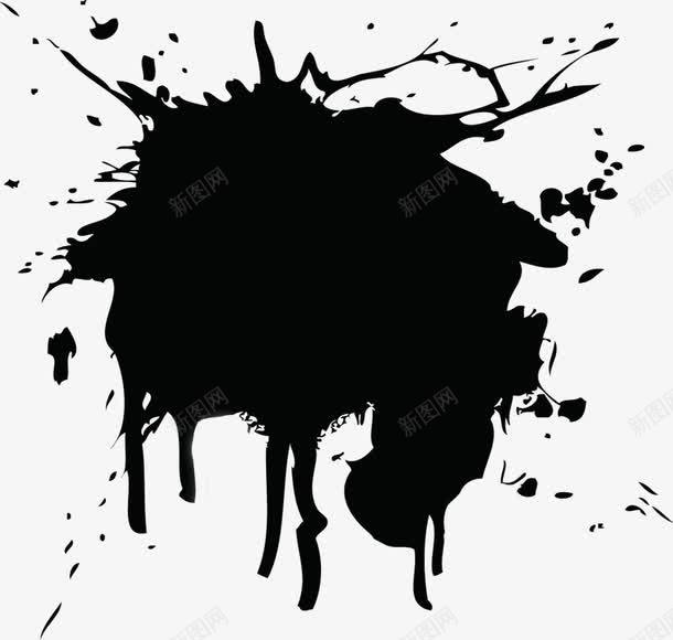 水墨墨迹笔刷效果png免抠素材_新图网 https://ixintu.com 水墨 墨迹 效果