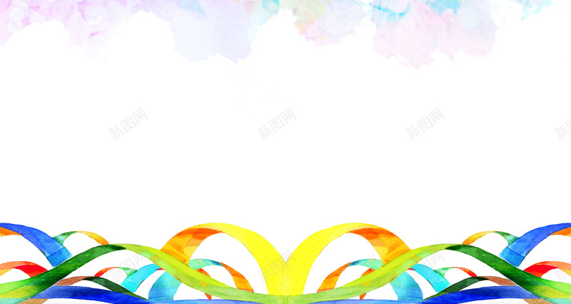 多彩线条手绘背景psd设计背景_新图网 https://ixintu.com 多彩 手绘 梦幻 浅色 线条 卡通 童趣