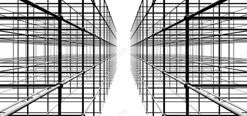 立体相交jpg设计背景_新图网 https://ixintu.com 海报banner 几何 扁平 渐变 黑白纵横形状