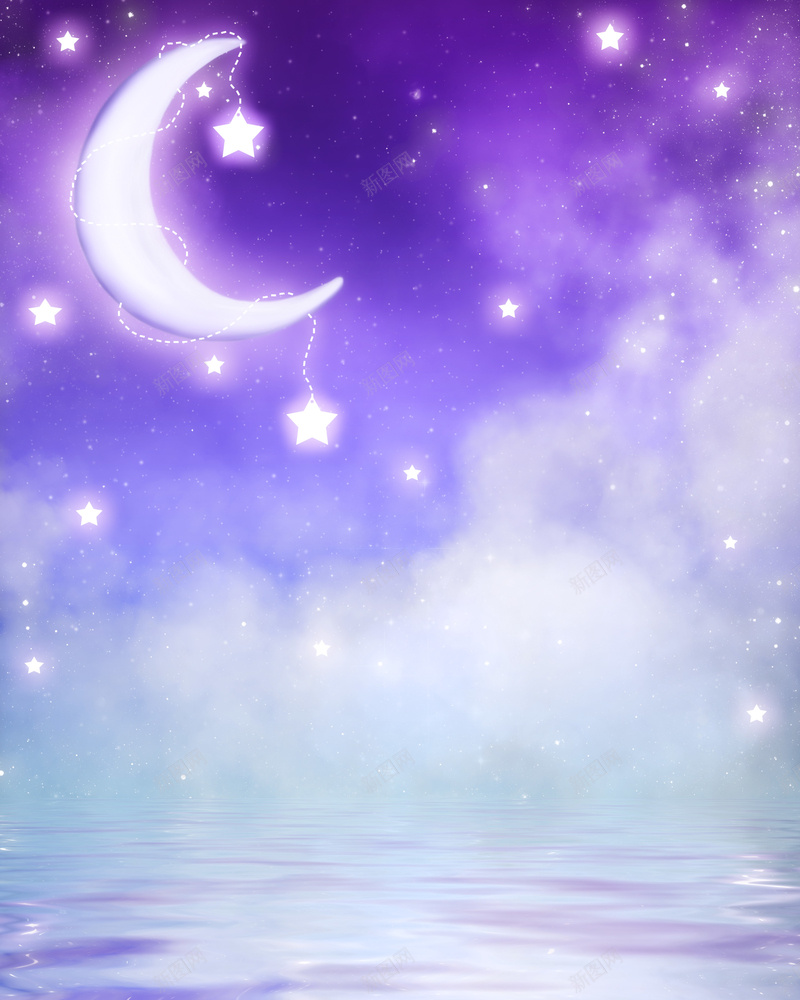 梦幻星空夜景矢量平面广告jpg设计背景_新图网 https://ixintu.com 平面广告 矢量图 夜景 星空 梦幻 月亮 湖面 化妆品 插画 动漫设计 烟雾 朦胧 水纹