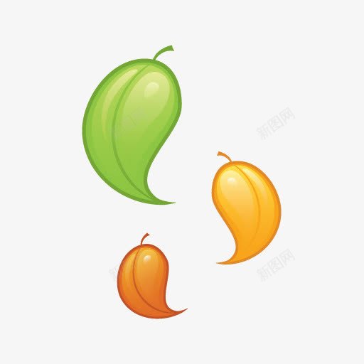 飘落的树叶图标png免抠素材_新图网 https://ixintu.com 树叶 叶子 leaf