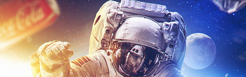 太空宇航员背景jpg设计背景_新图网 https://ixintu.com 海报banner 横幅背景 宇航员 太空 科技 全屏banner背景 科幻 商务