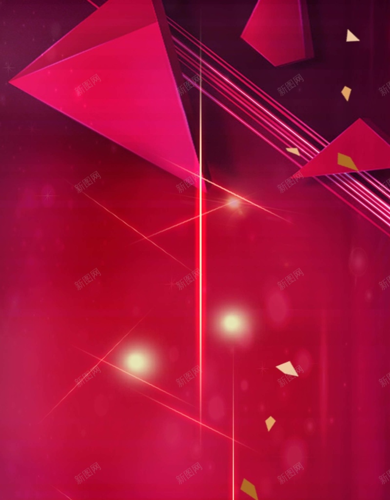 创意红色海报背景模板psd设计背景_新图网 https://ixintu.com 创意 红色 海报 几何 光点 简约 psd 线条 渐变