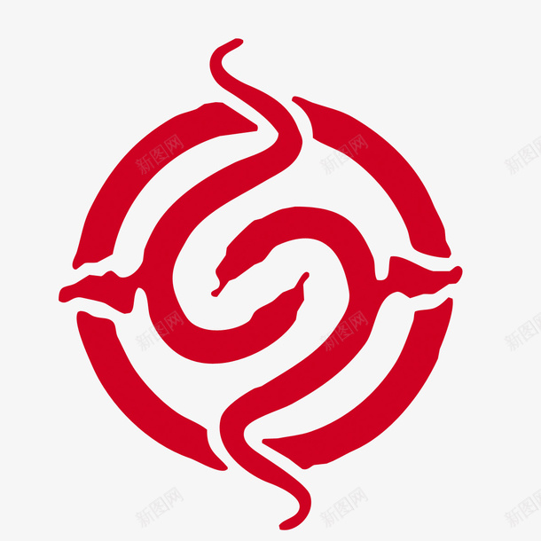 蛇元素png免抠素材_新图网 https://ixintu.com 蛇元素 剪纸艺术 节日元素