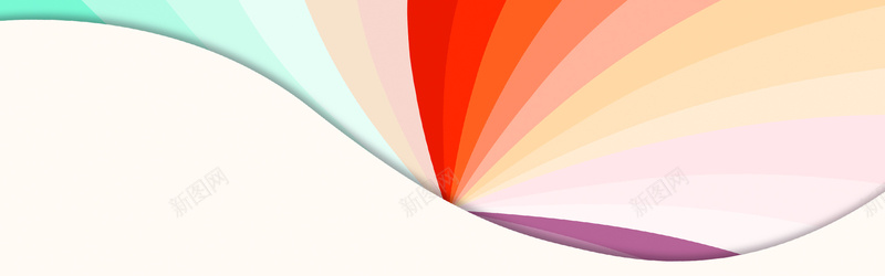 炫彩条背景psd设计背景_新图网 https://ixintu.com 海报banner 渐变条纹 几何 扁平 曲线 渐变
