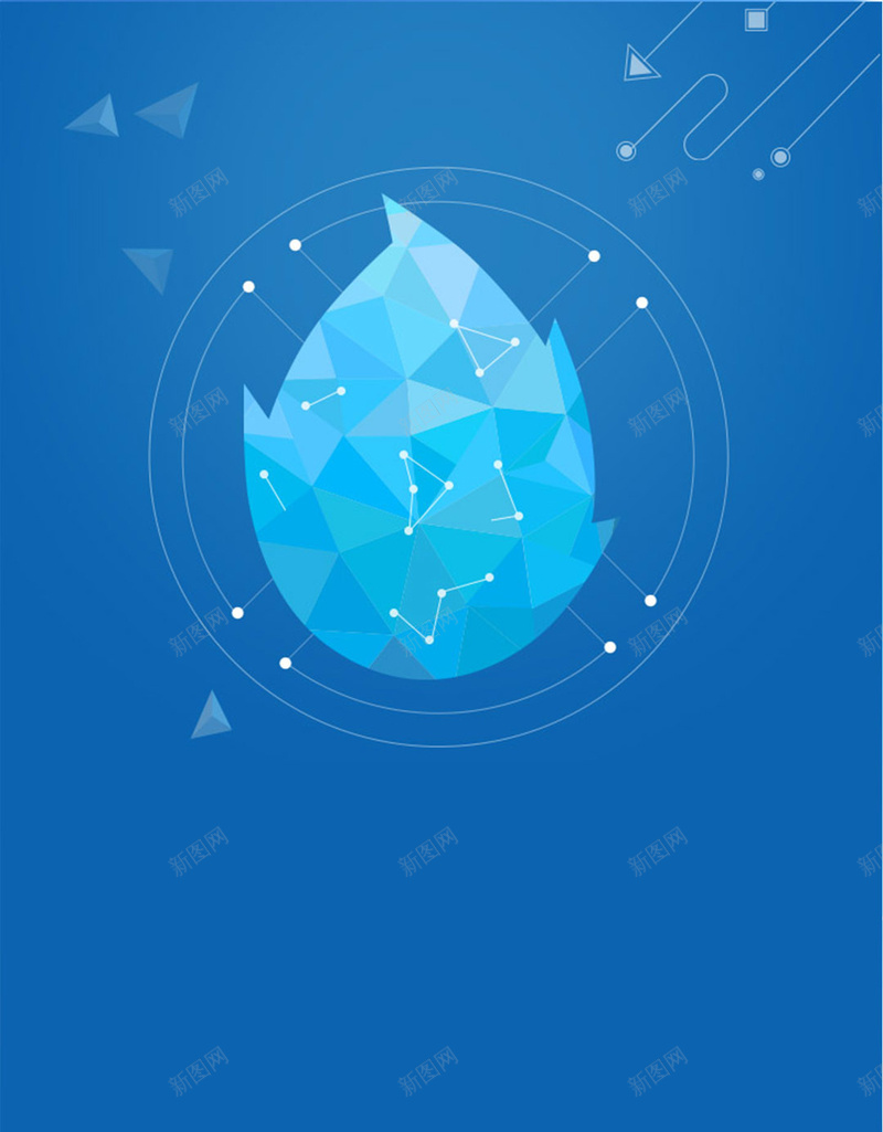 蓝色几何构成图片jpg设计背景_新图网 https://ixintu.com h5背景 构成图片 几何 构成 海报 H5 线条 点
