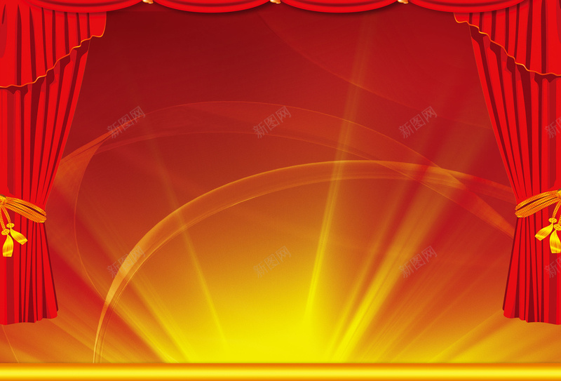 婚庆大气喜庆背景素材jpg设计背景_新图网 https://ixintu.com 婚庆 大气 喜庆 背景 金黄 红稠 光束 海报 促销 温暖
