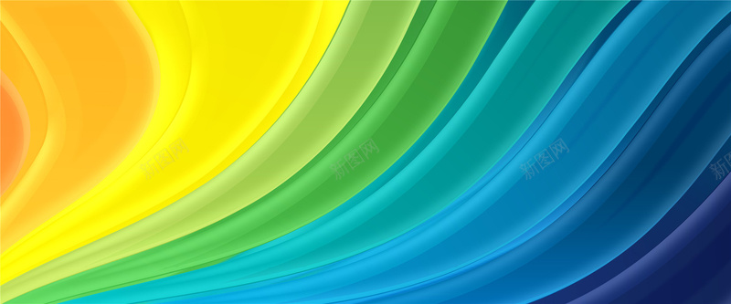 五彩彩虹背景jpg设计背景_新图网 https://ixintu.com 彩虹 条纹 渐变 海报banner 扁平 几何